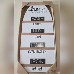 Laundry room sign- brand new